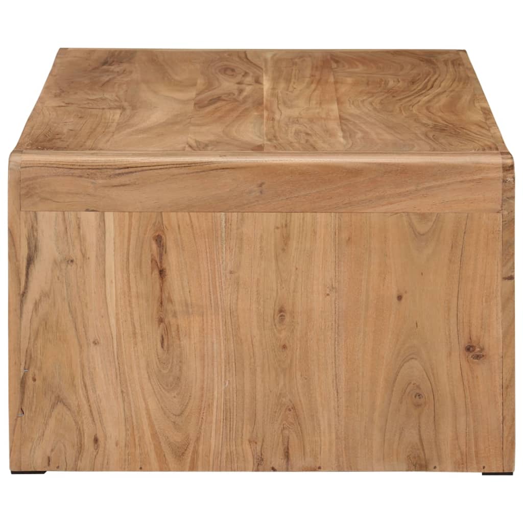 Coffee Table Solid Acacia Wood Rustic Living Room Furniture 110x55x35cm 110 cm