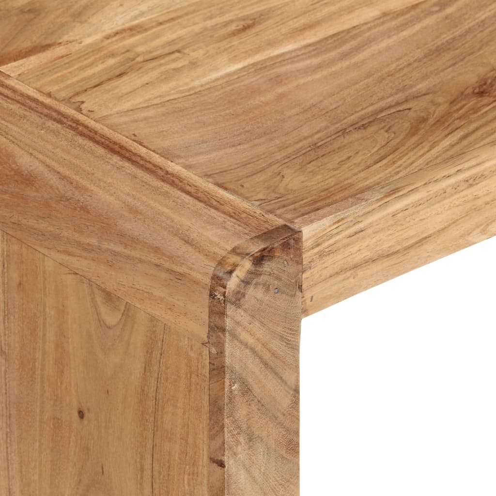 Coffee Table Solid Acacia Wood Rustic Living Room Furniture 110x55x35cm 110 cm
