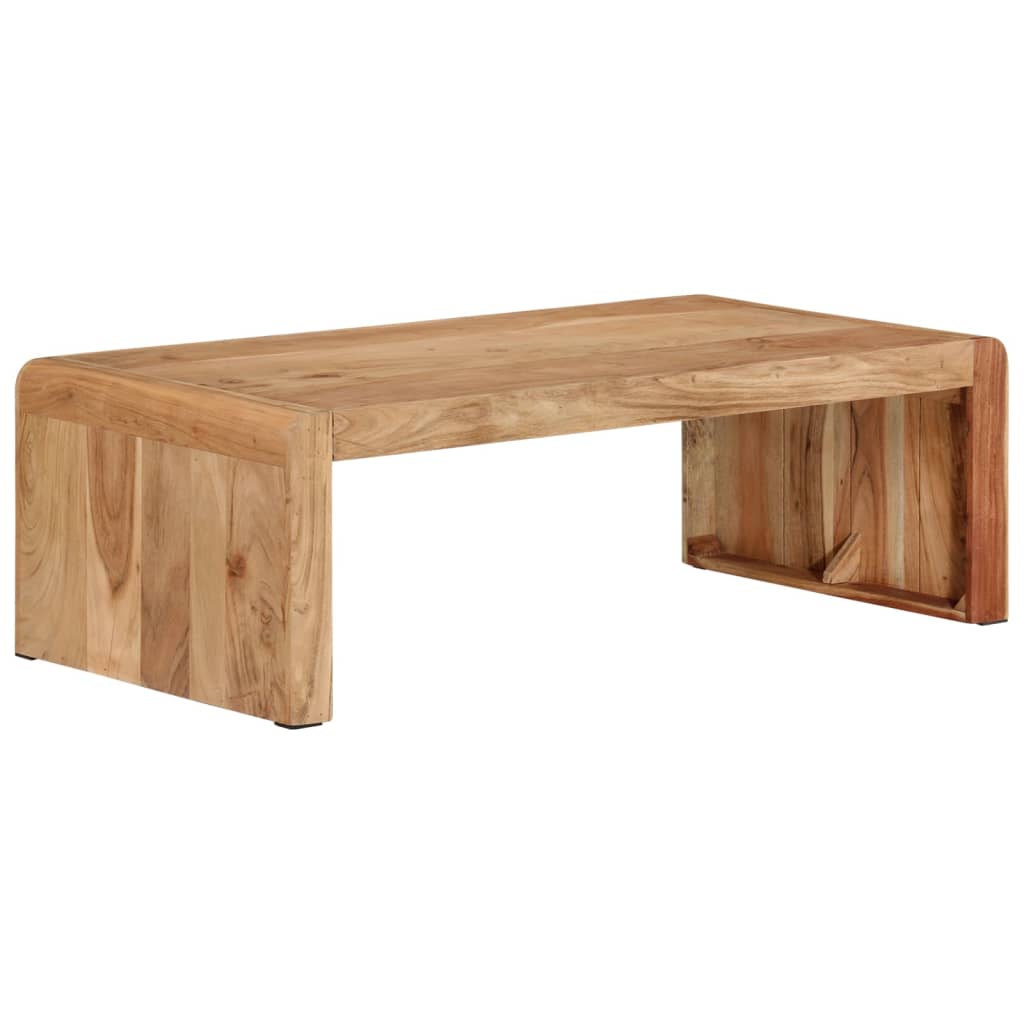 Coffee Table Solid Acacia Wood Rustic Living Room Furniture 110x55x35cm 110 cm