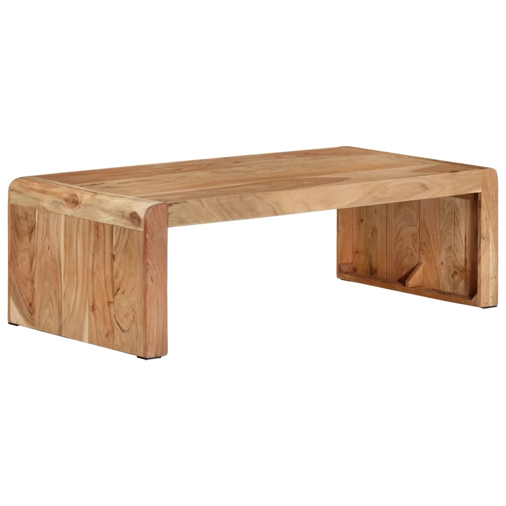 Coffee Table Solid Acacia Wood Rustic Living Room Furniture 110x55x35cm 110 cm