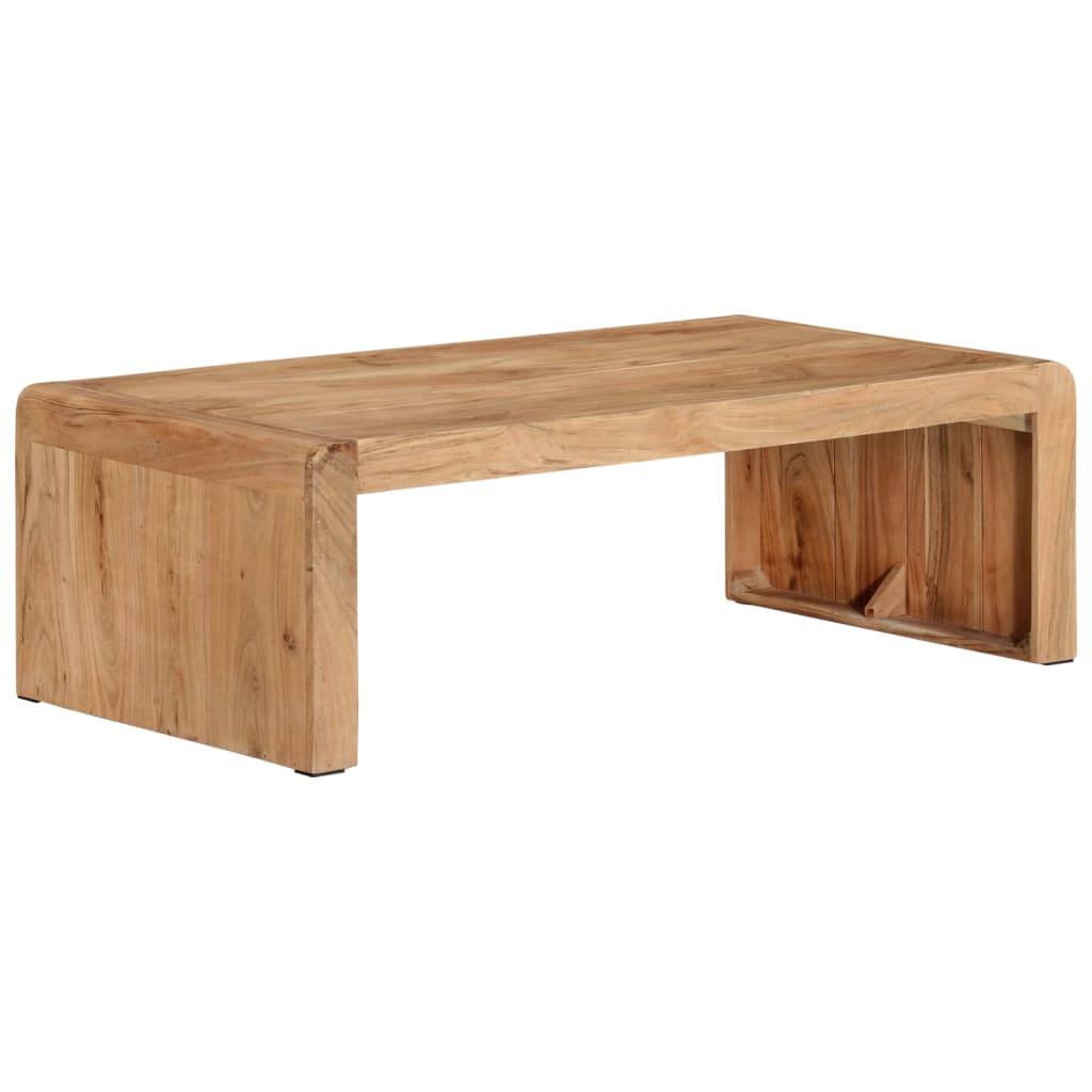 Coffee Table Solid Acacia Wood Rustic Living Room Furniture 110x55x35cm 110 cm