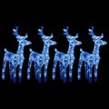 Christmas Reindeers 6 Pcs 240 Leds Acrylic