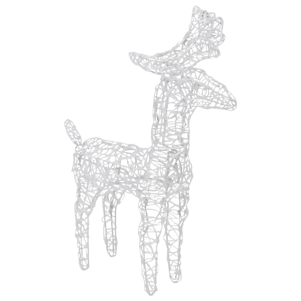 Christmas Reindeers 6 Pcs 240 Leds Acrylic