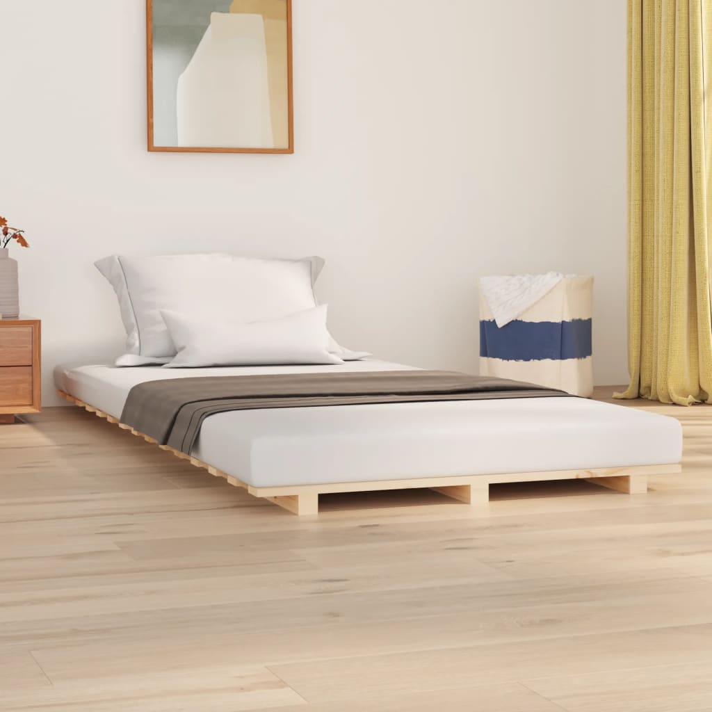 Bed Frame Without Mattress King Size Solid Wood Pine