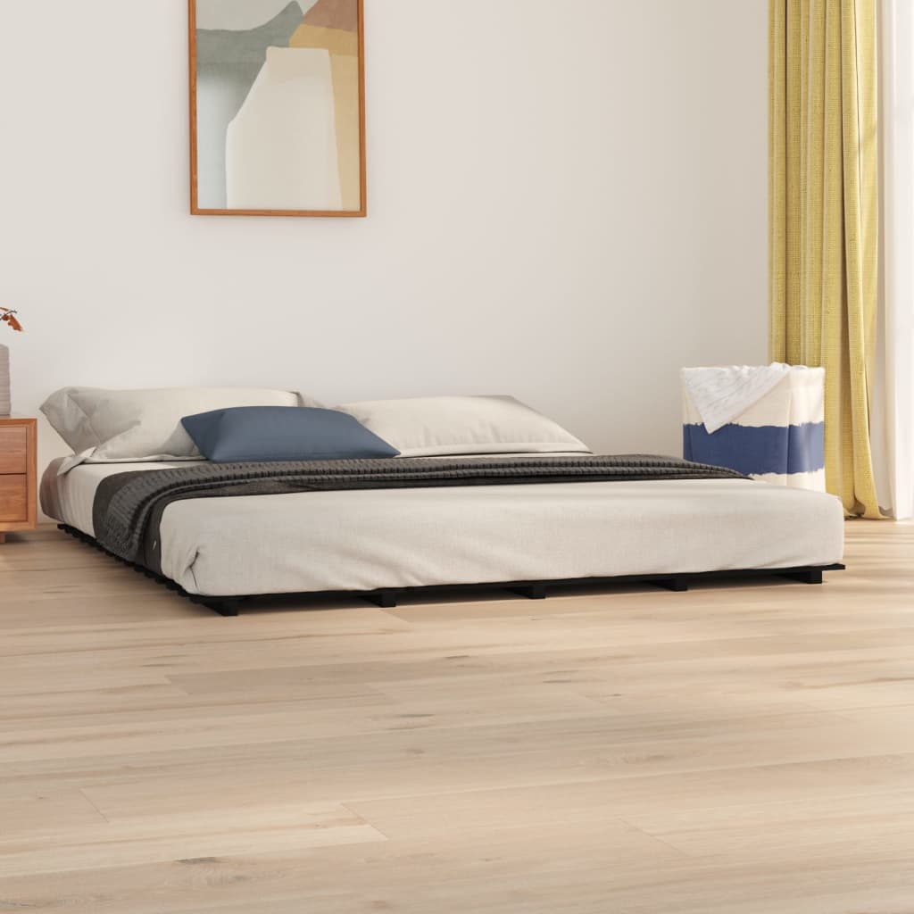 Bed Frame Without Mattress King Size Solid Wood Pine