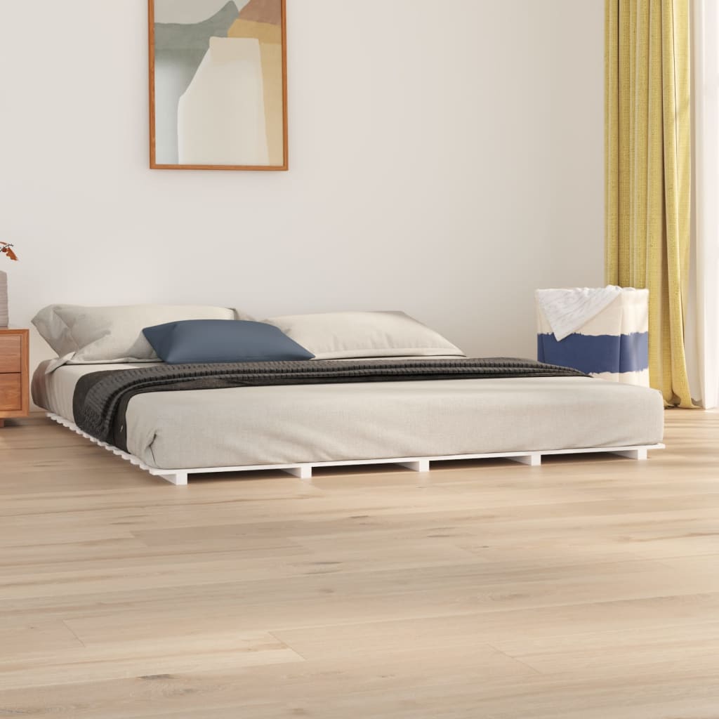 Bed Frame Without Mattress King Size Solid Wood Pine