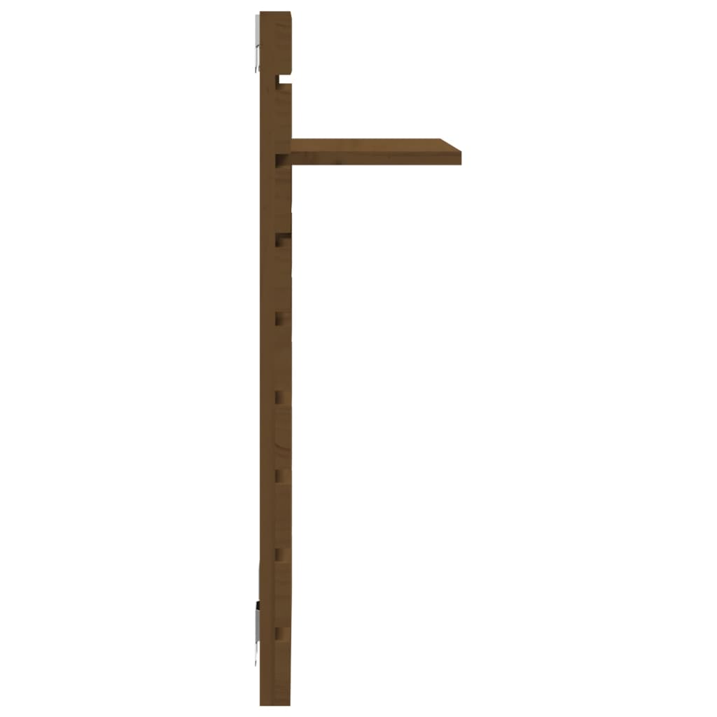 Wall-Mounted Bedside Shelves 2 Pcs Solid Wood Pine