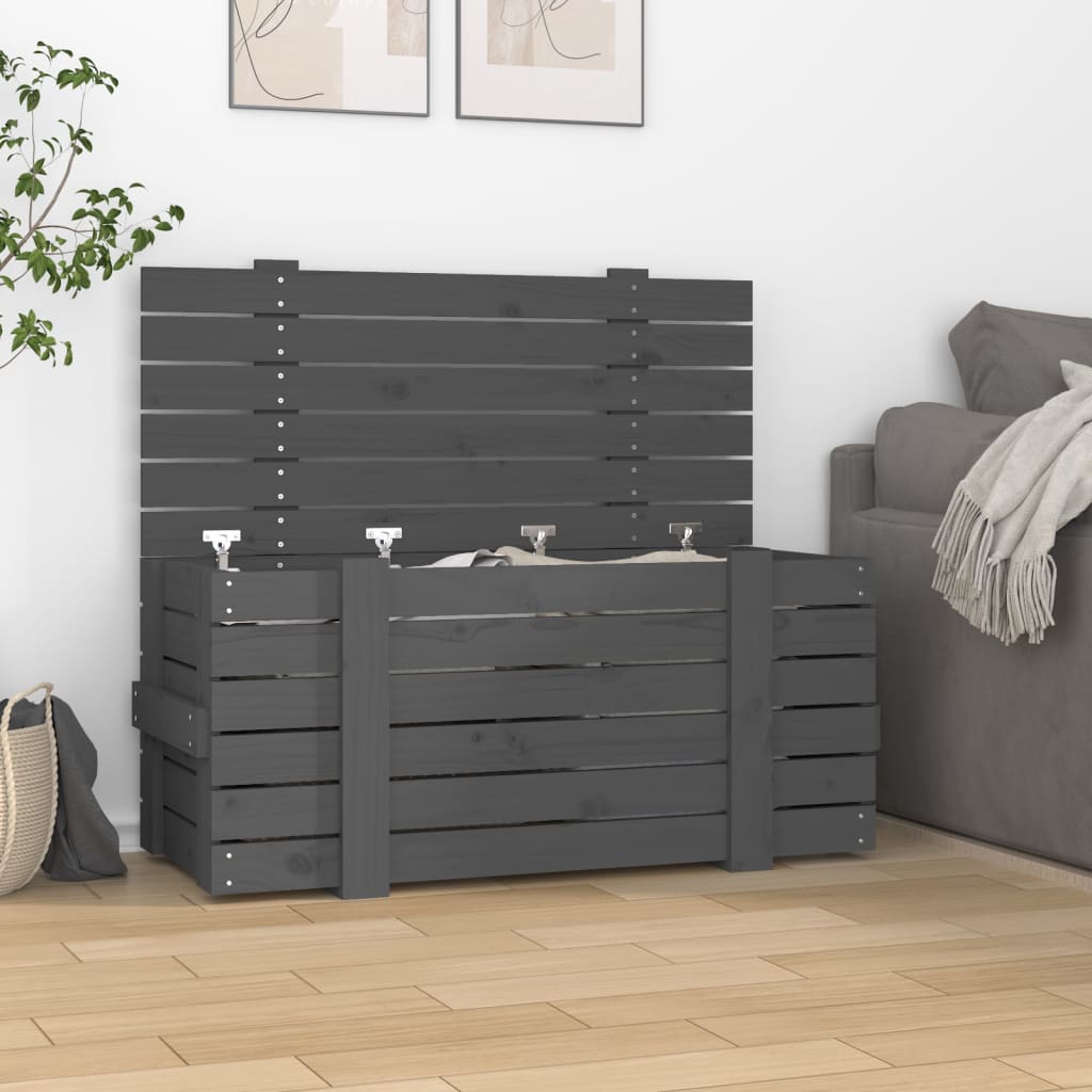 Storage Box Solid Wood Pine