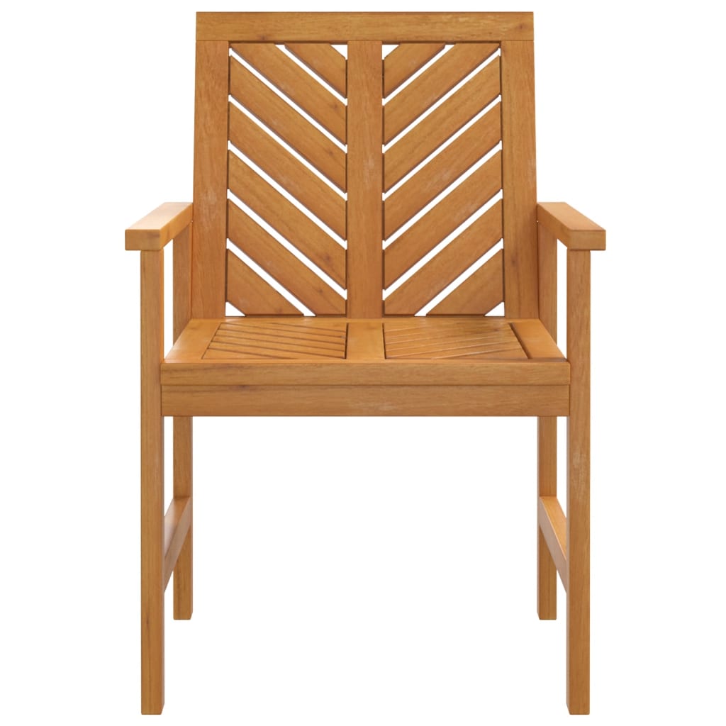 Garden Dining Chairs 3 Pcs Solid Wood Acacia