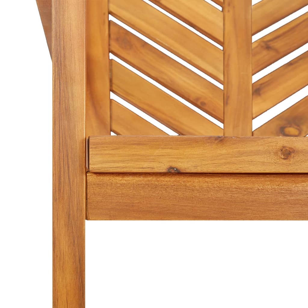 Garden Dining Chairs 3 Pcs Solid Wood Acacia