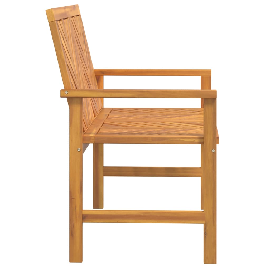 Outdoor Bench Garden 109cm Solid Acacia Wood Patio Seat Weather Resistant 109 cm