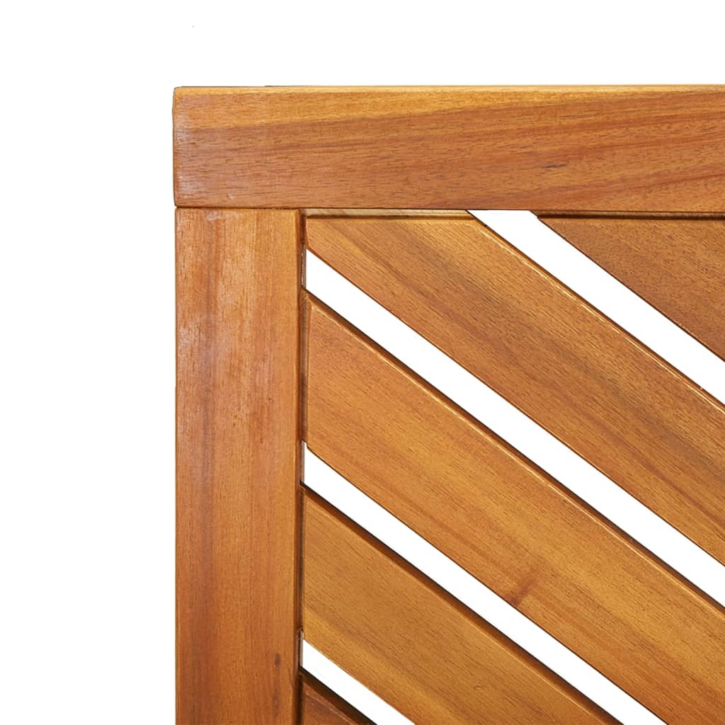 Outdoor Bench Garden 109cm Solid Acacia Wood Patio Seat Weather Resistant 109 cm