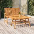 Outdoor Bench Garden 109cm Solid Acacia Wood Patio Seat Weather Resistant 109 cm