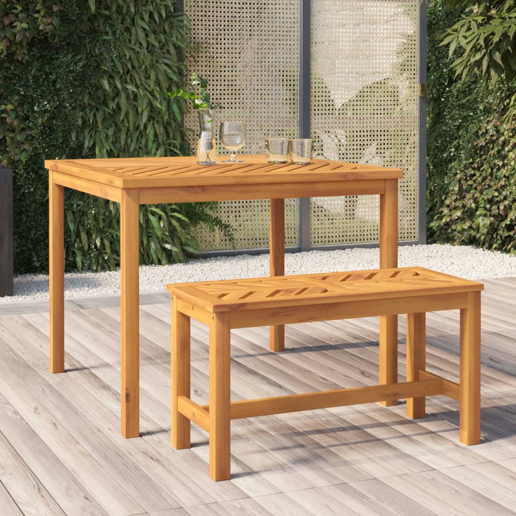 Garden Bench 180 Cm Solid Wood Acacia