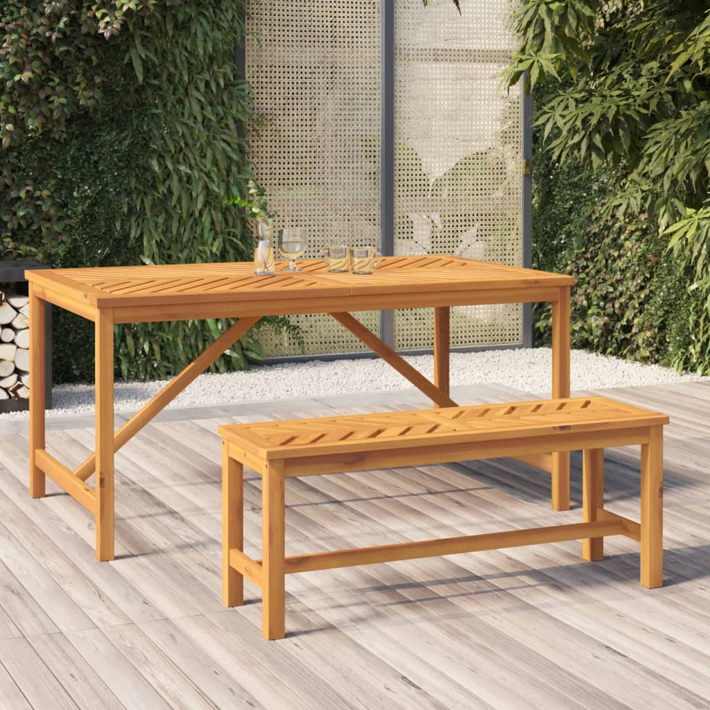 Garden Bench 180 Cm Solid Wood Acacia