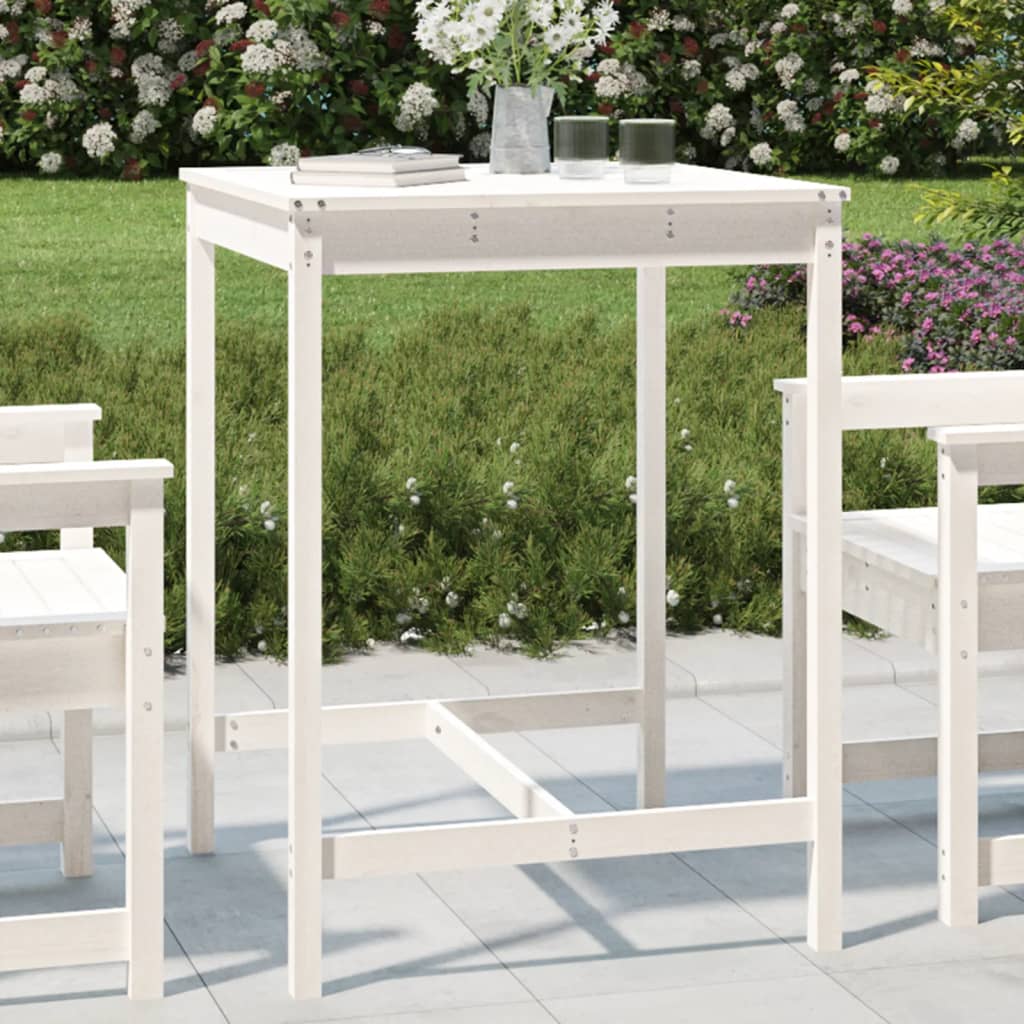 Garden Table Solid Wood Pine