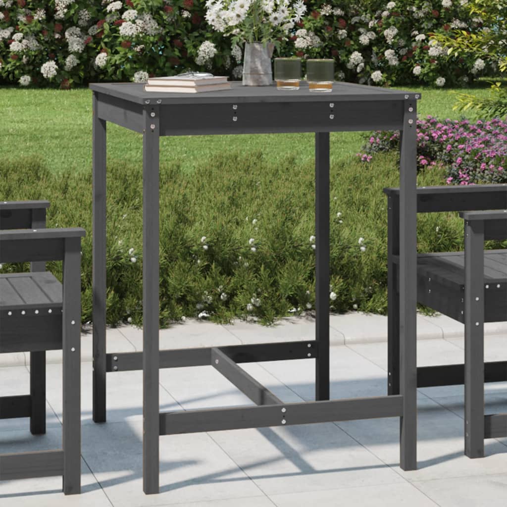 Garden Table Solid Wood Pine