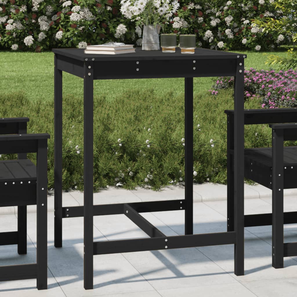 Garden Table Solid Wood Pine