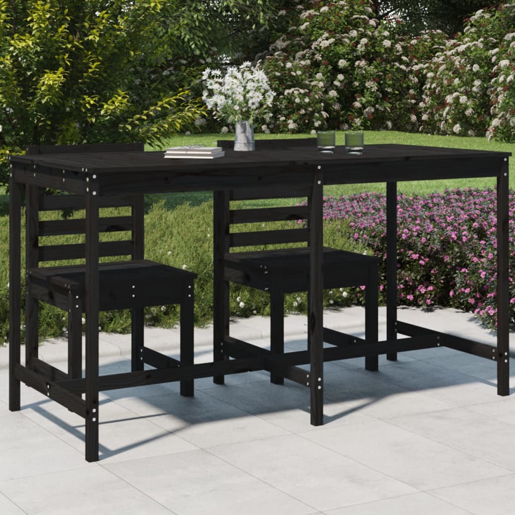 Garden Table Solid Wood Pine