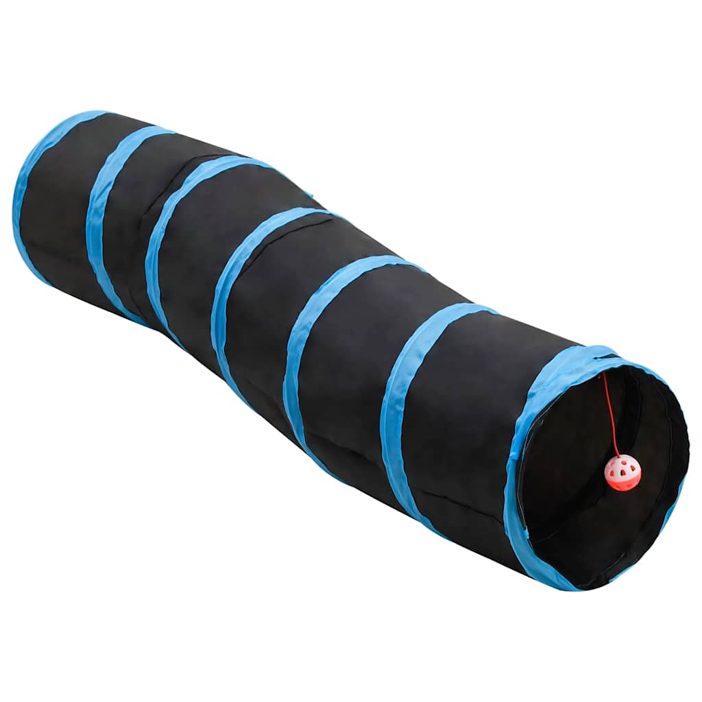 Cat Tunnel Black And Blue 122 Cm Polyester