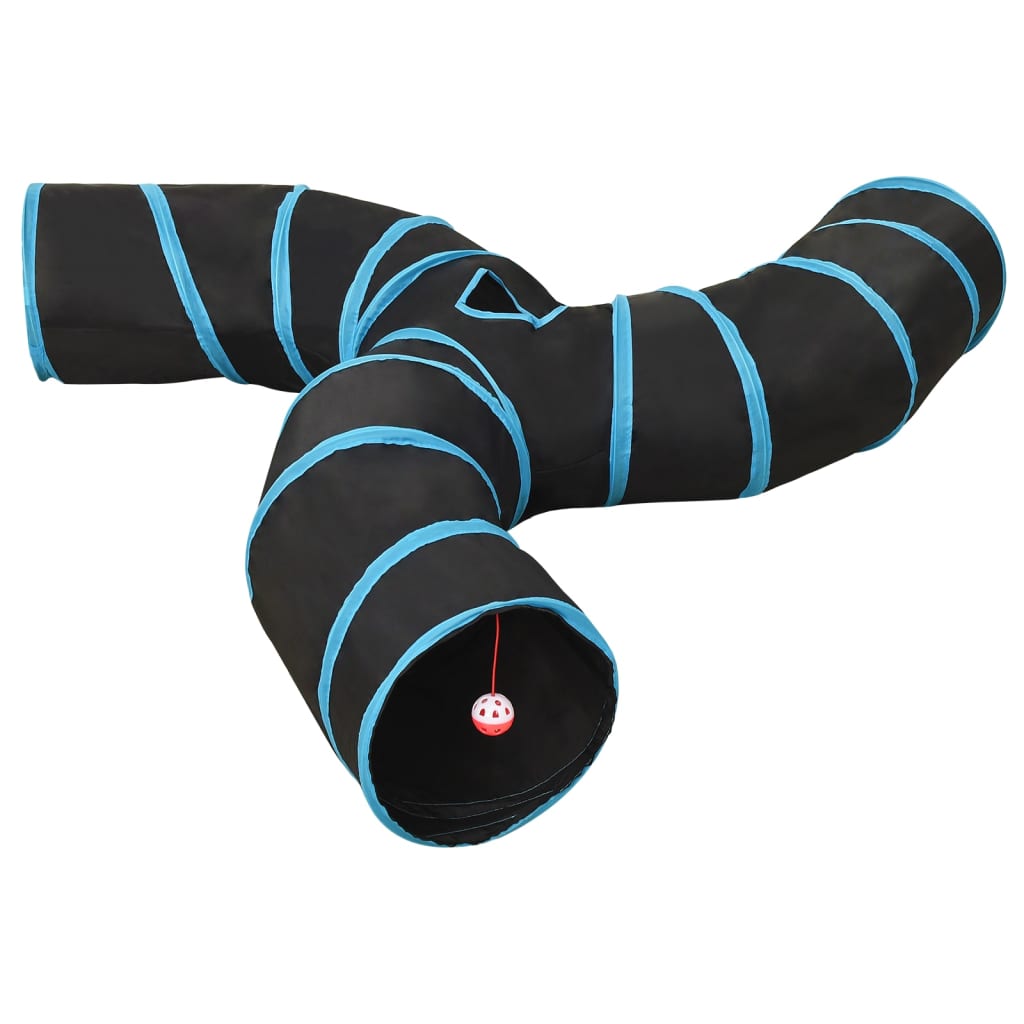 Cat Tunnel Black And Blue 122 Cm Polyester