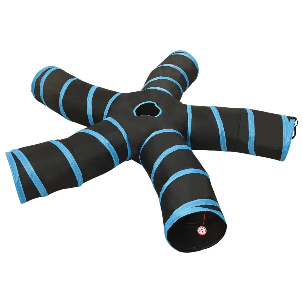 Cat Tunnel Black And Blue 122 Cm Polyester