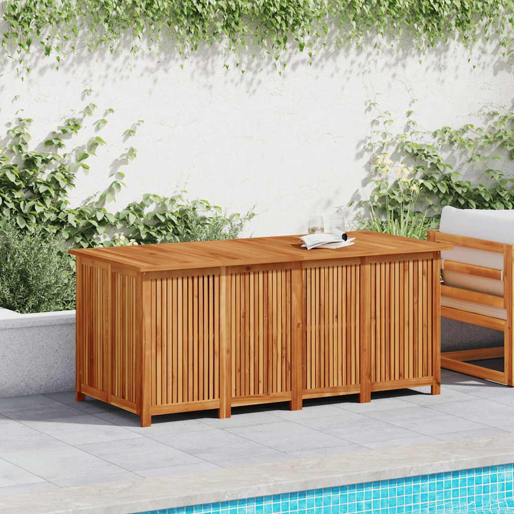 Garden Storage Box 200X80X75 Cm Solid Wood Acacia