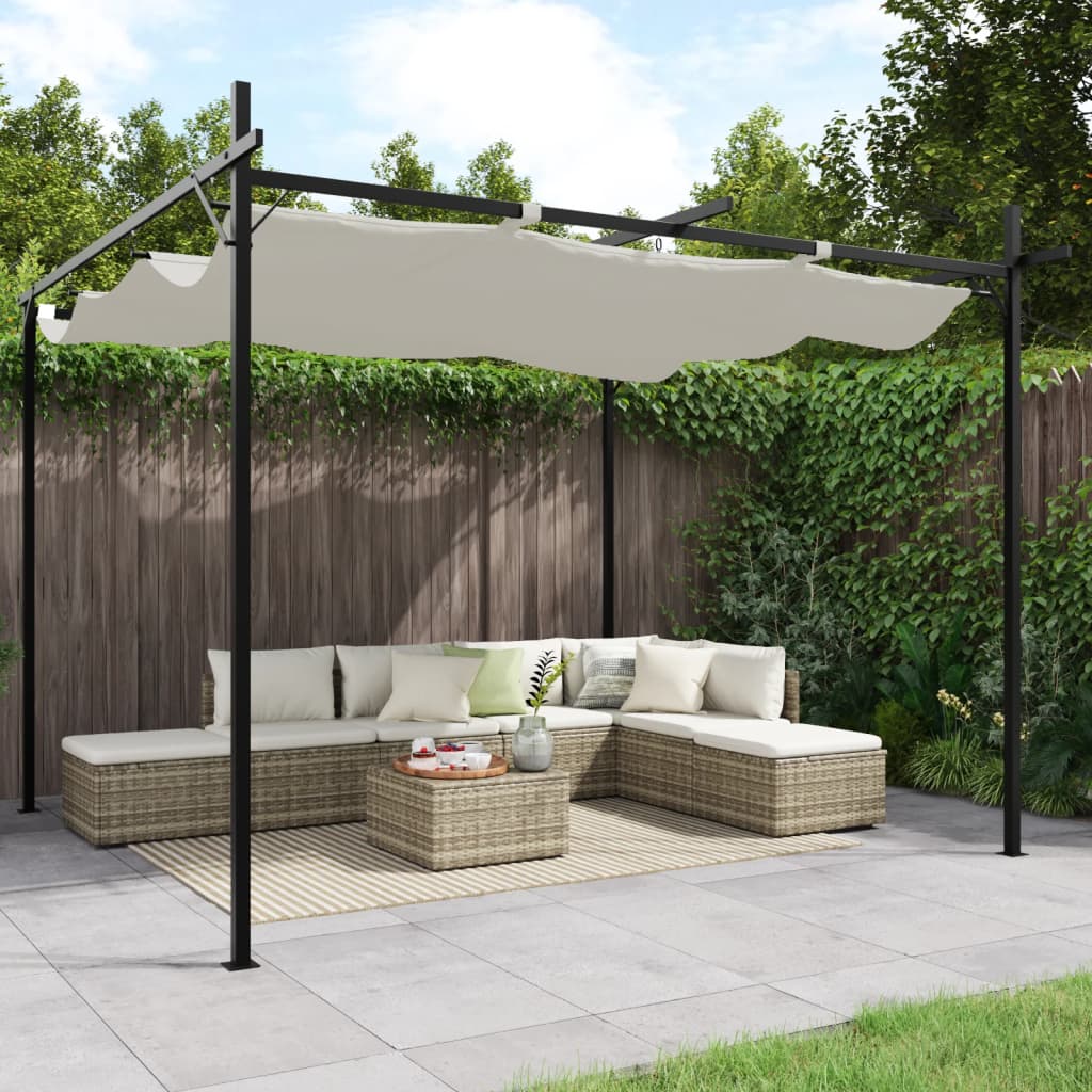 Pergola With Retractable Roof