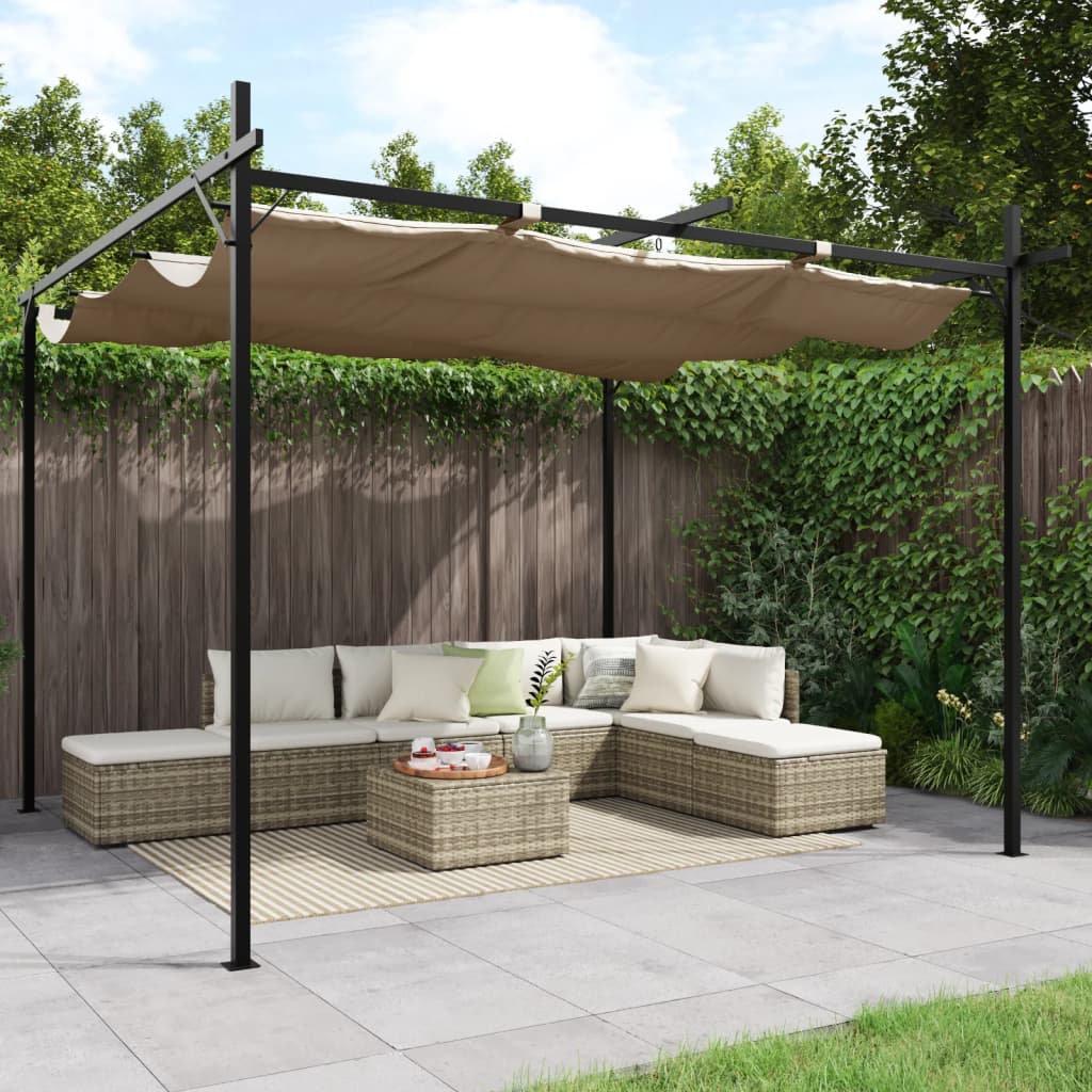 Pergola With Retractable Roof