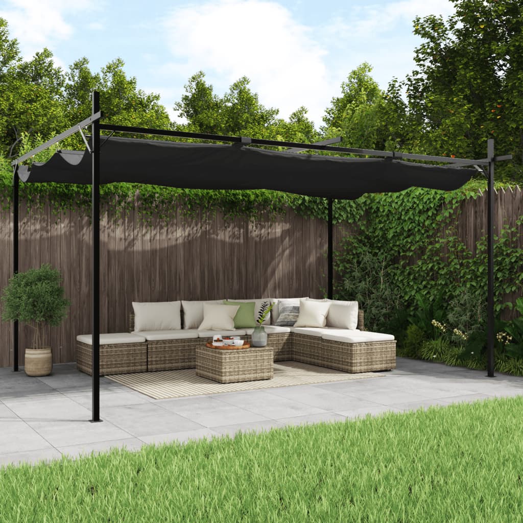 Pergola With Retractable Roof