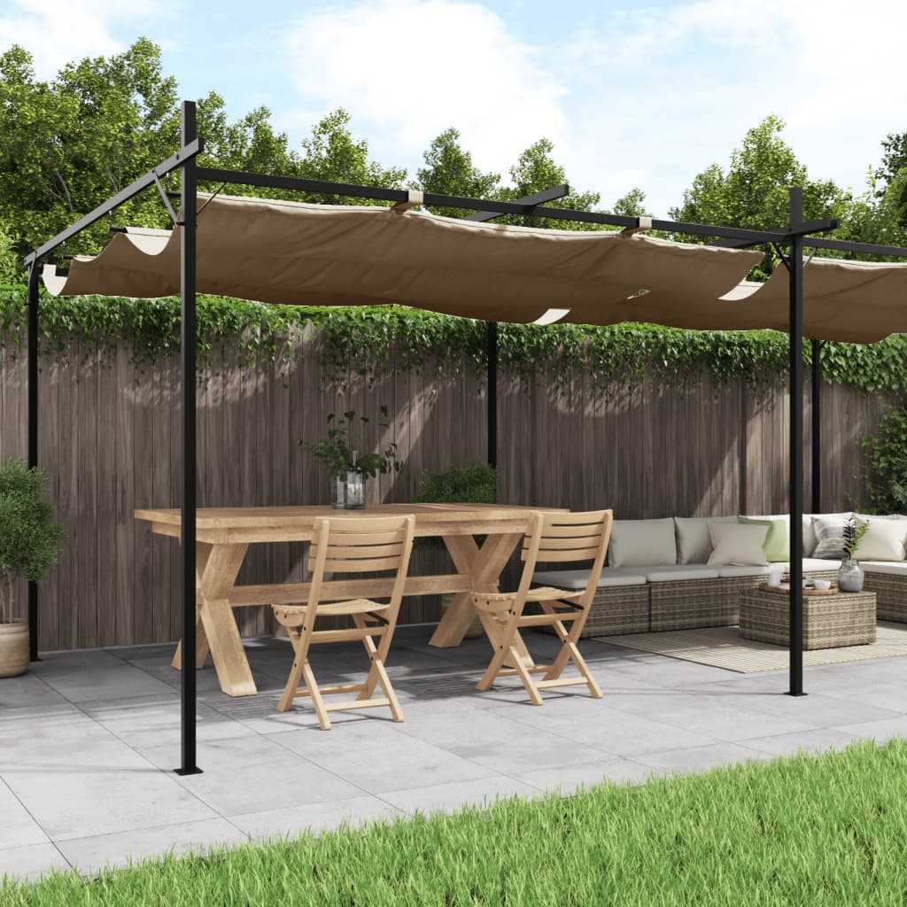 Pergola With Retractable Roof