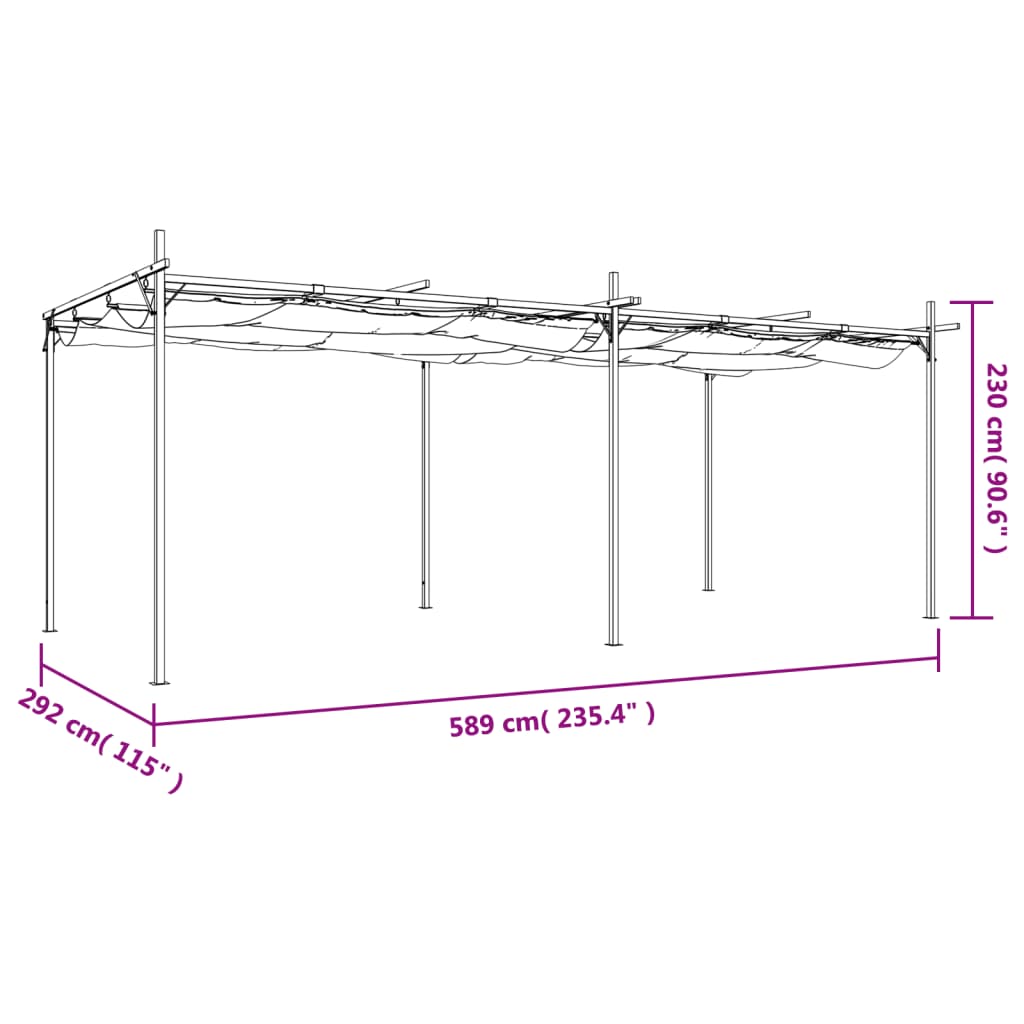 Pergola With Retractable Roof