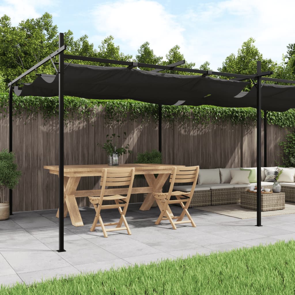 Pergola With Retractable Roof