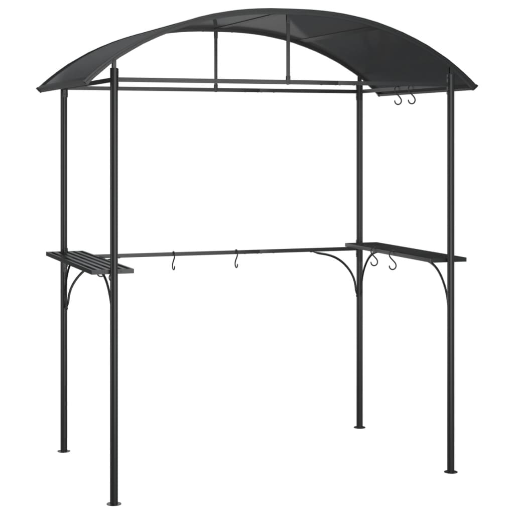 Gazebo Bbq Side Shelves Anthracite 220X115X230 Cm Steel PC board 220 cm