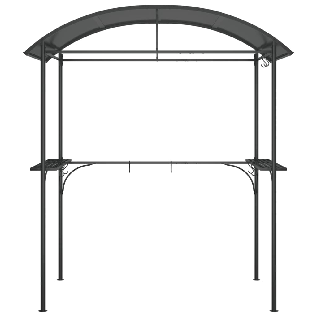 Gazebo Bbq Side Shelves Anthracite 220X115X230 Cm Steel PC board 220 cm