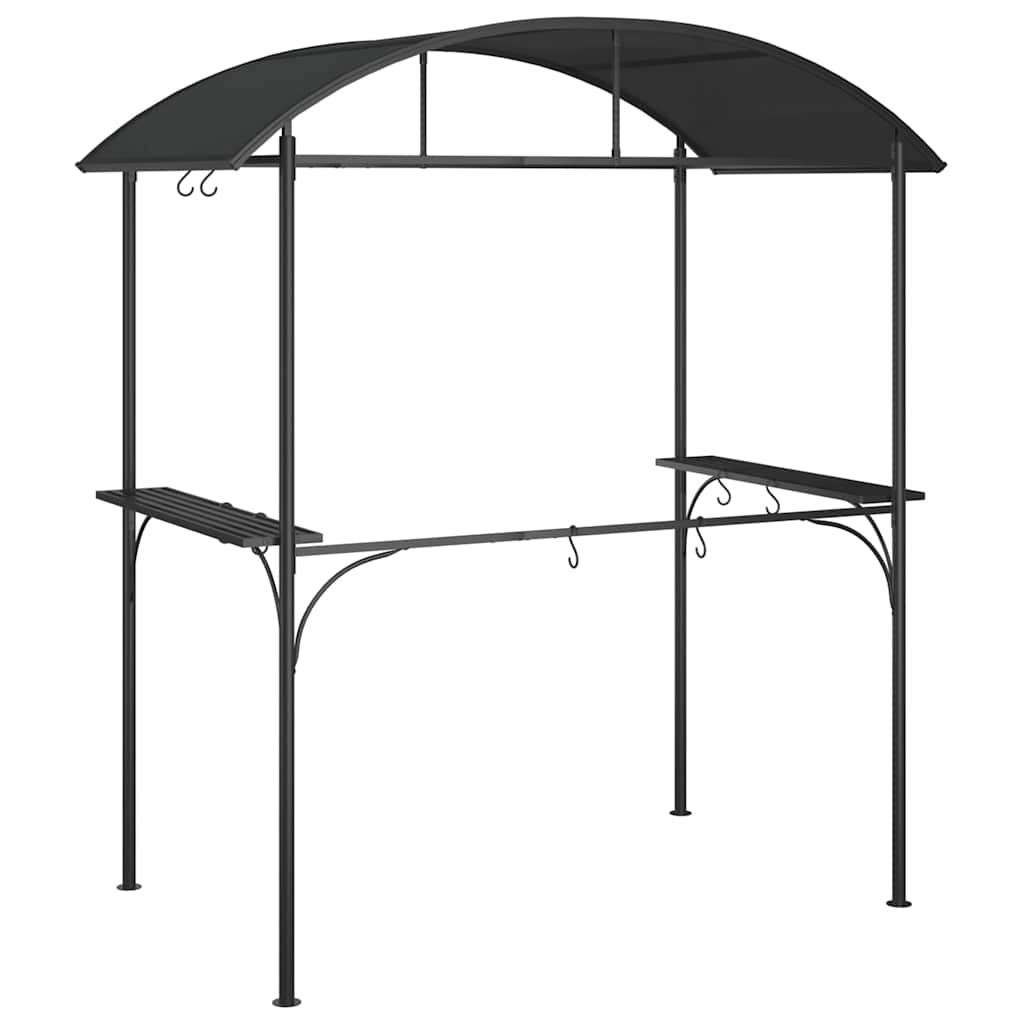 Gazebo Bbq Side Shelves Anthracite 220X115X230 Cm Steel PC board 220 cm