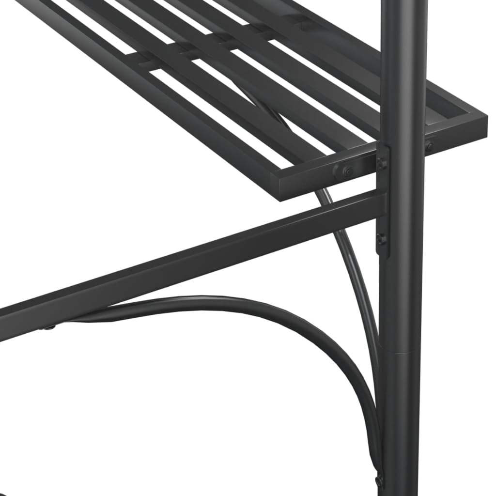 Gazebo Bbq Side Shelves Anthracite 220X115X230 Cm Steel PC board 220 cm