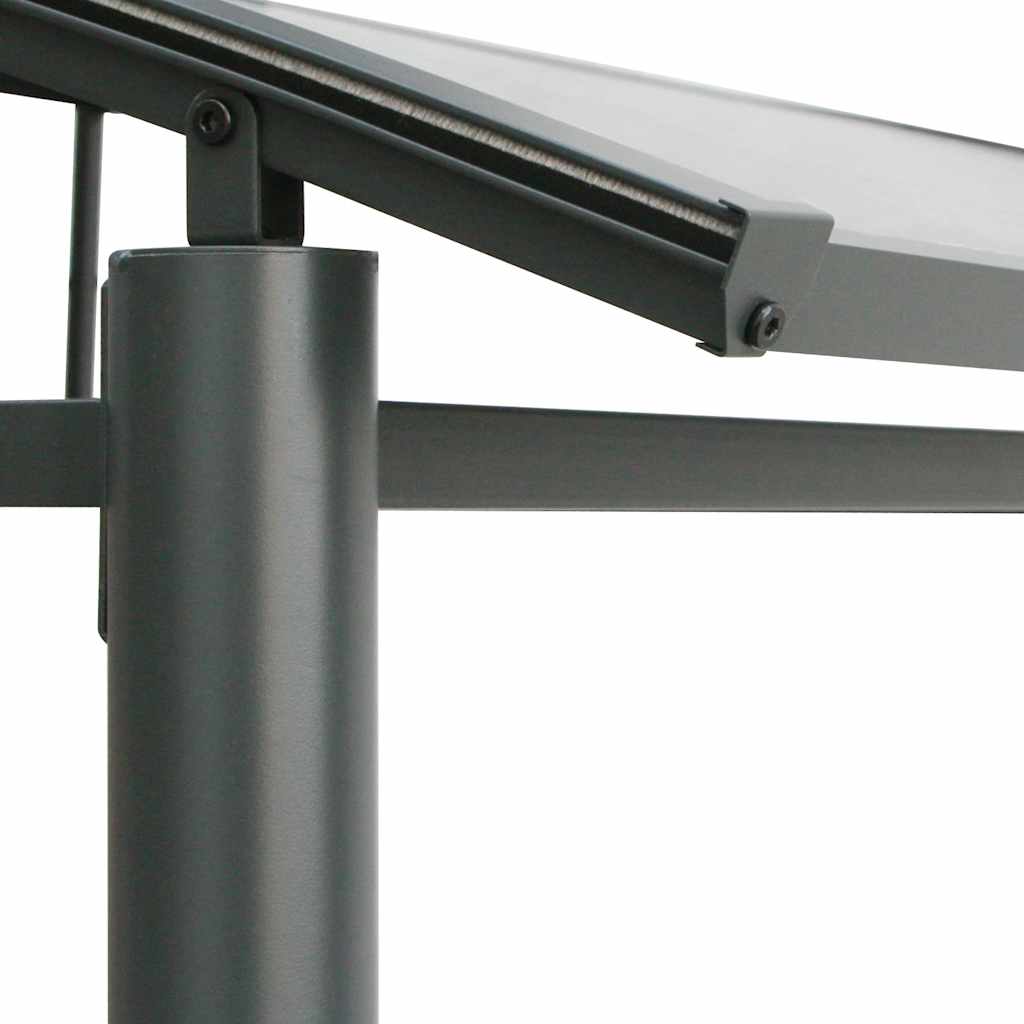 Gazebo Bbq Side Shelves Anthracite 210X114X230 Cm Steel PC board 210 cm
