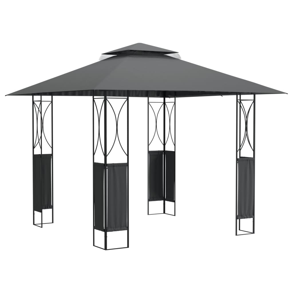 Gazebo With Roof Anthracite Steel