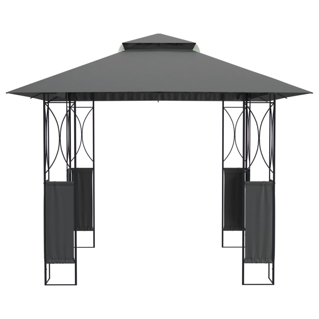 Gazebo With Roof Anthracite Steel