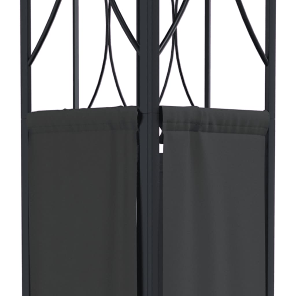 Gazebo With Roof Anthracite Steel