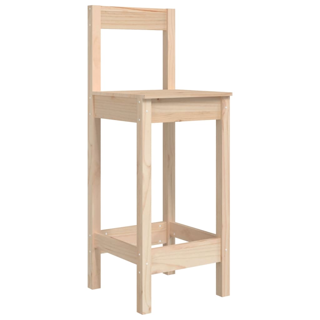 9 Piece Garden Bar Set Solid Wood Pine