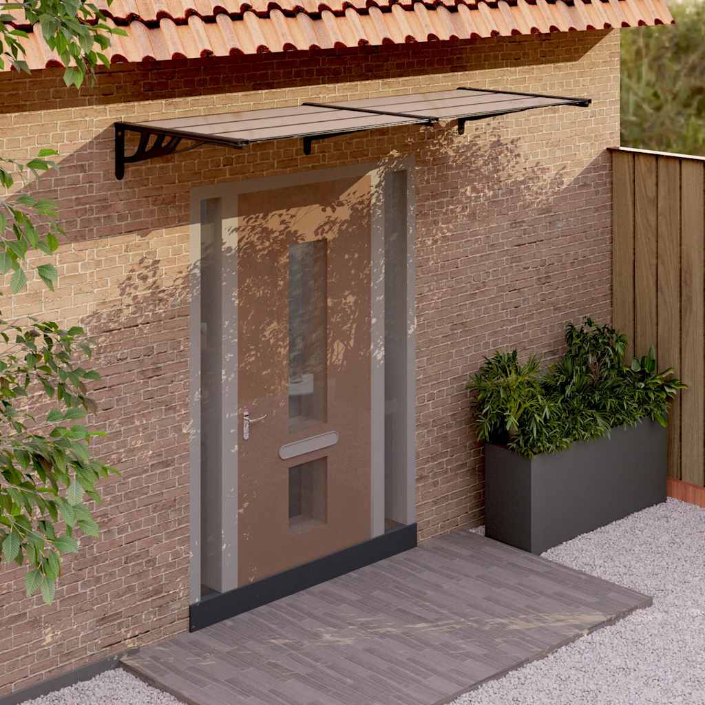 Door Canopy Black Polycarbonate