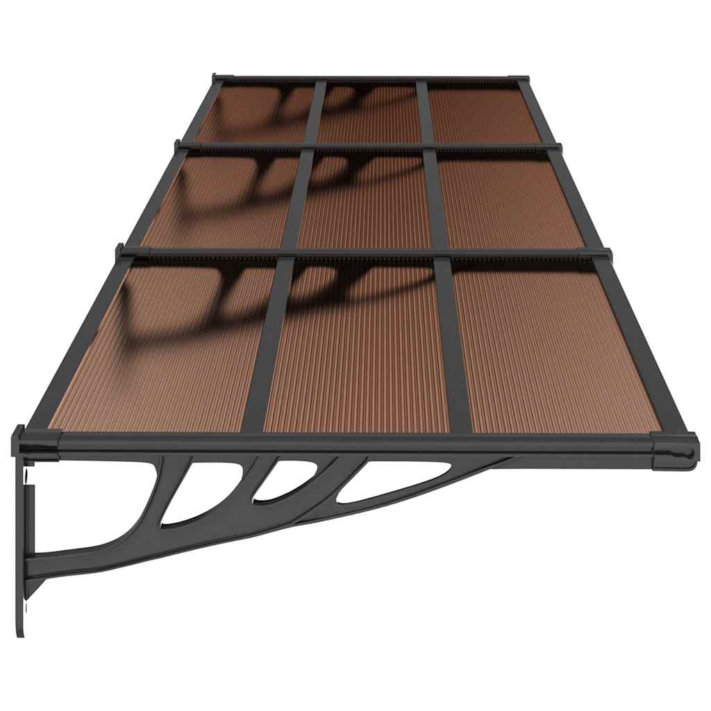 Door Canopy Black Polycarbonate