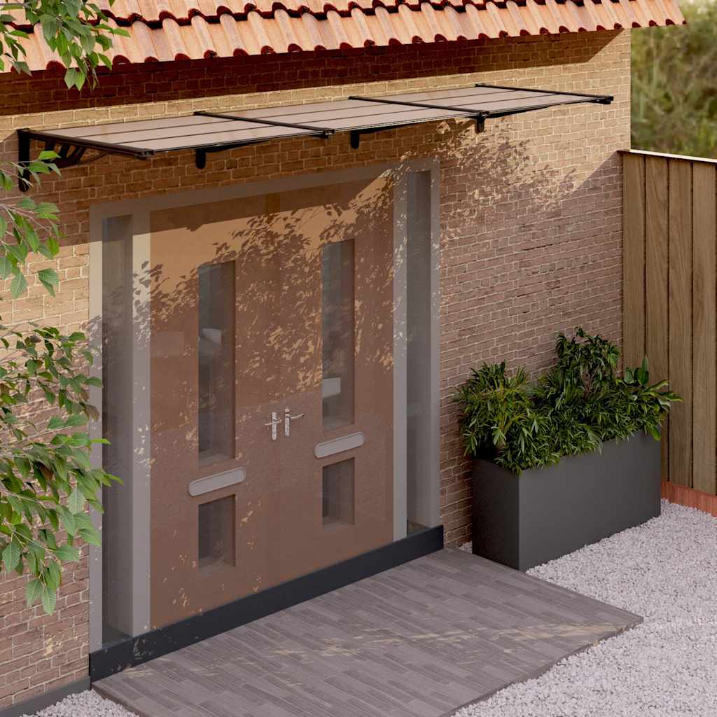 Door Canopy Black Polycarbonate