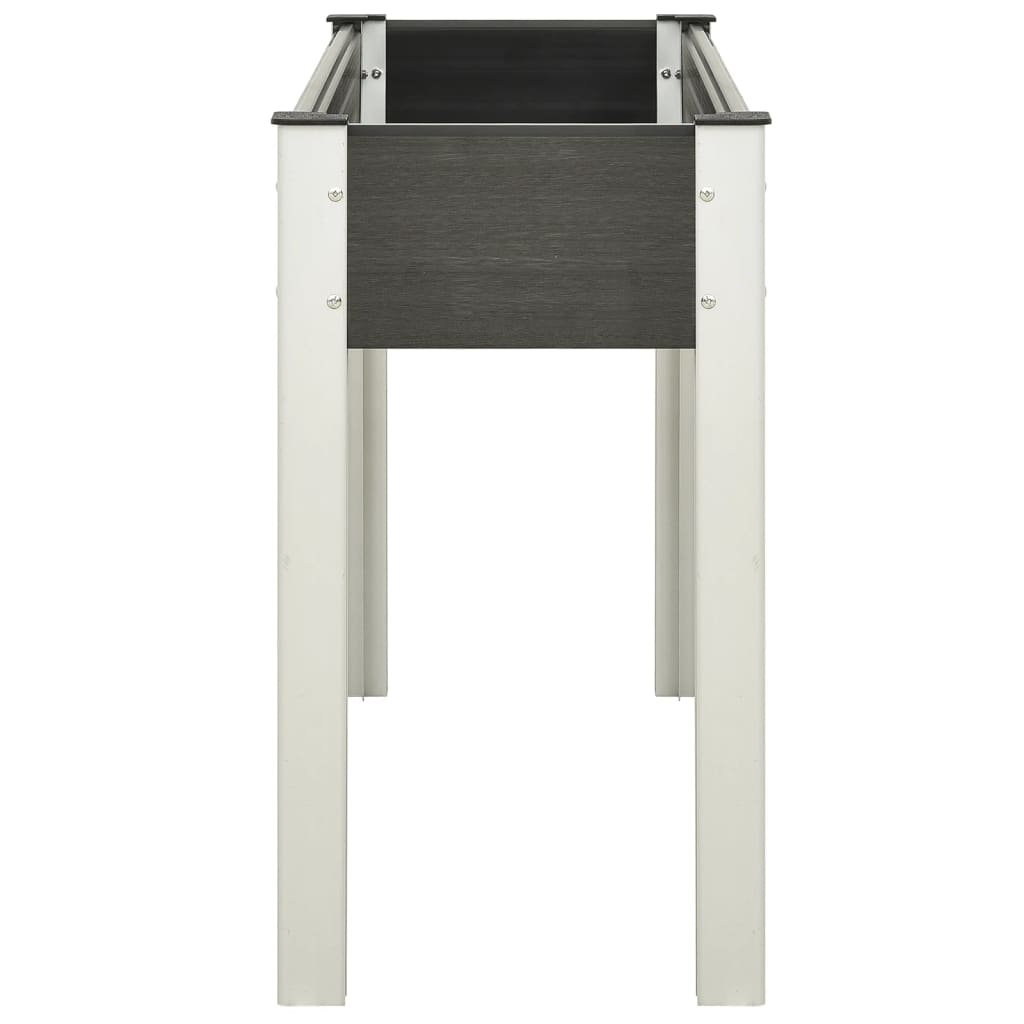 Planter 75cm WPC Raised Garden Bed Grey Outdoor Vegetable Flower Box steel 120 x