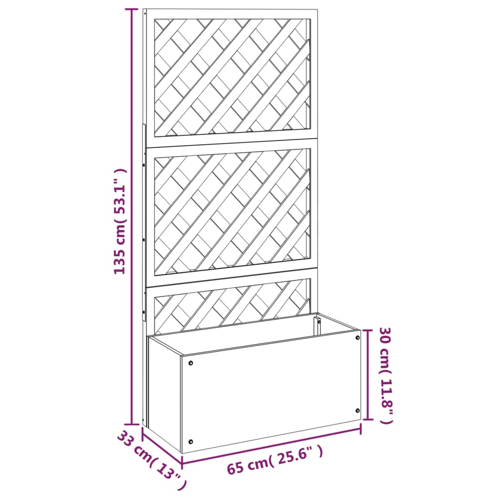 Trellis Planter Wpc