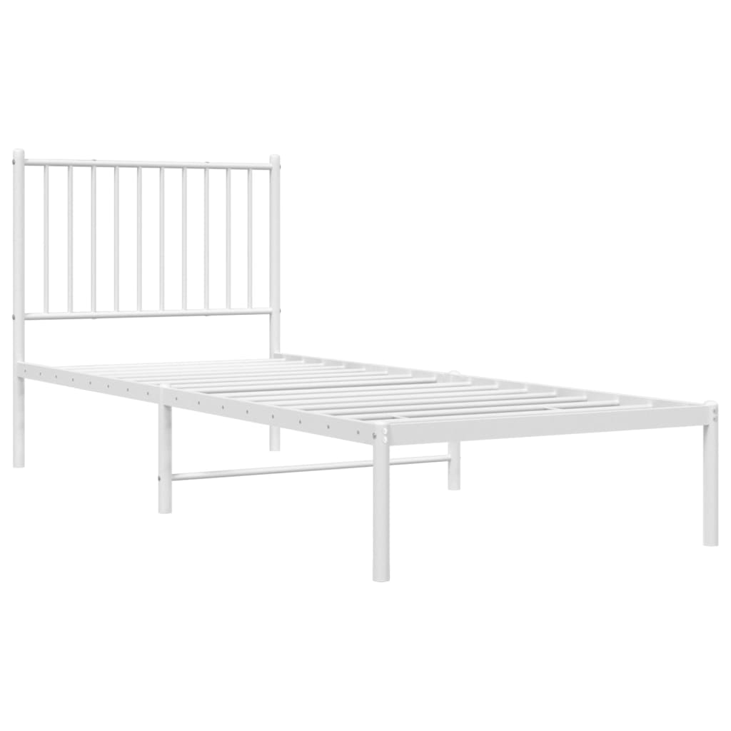 Metal Bed Frame Without Mattress 80X200Cm