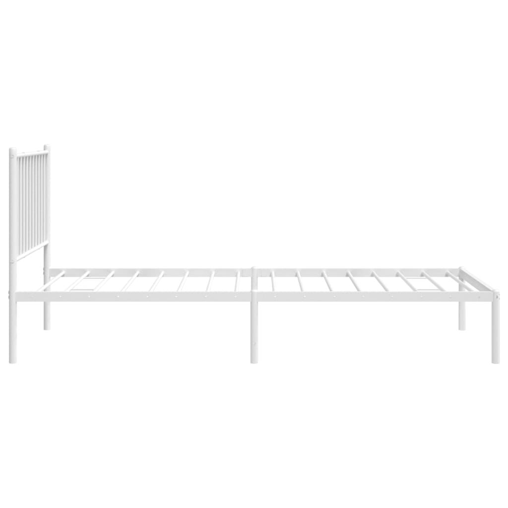 Metal Bed Frame Without Mattress 80X200Cm