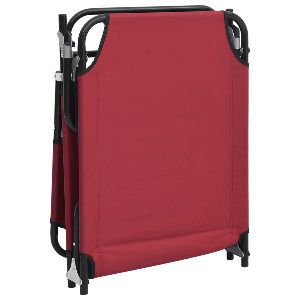 Folding Sun Lounger Oxford Fabric&Powder-Coated Steel